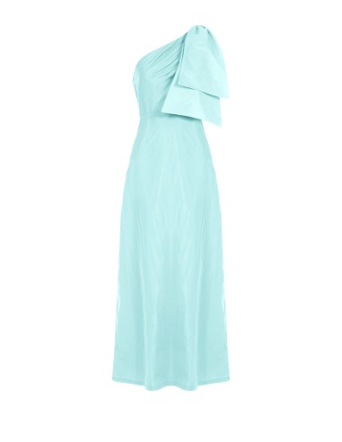 Robe longue asymétrique en nylon avec nœud Rinascimento