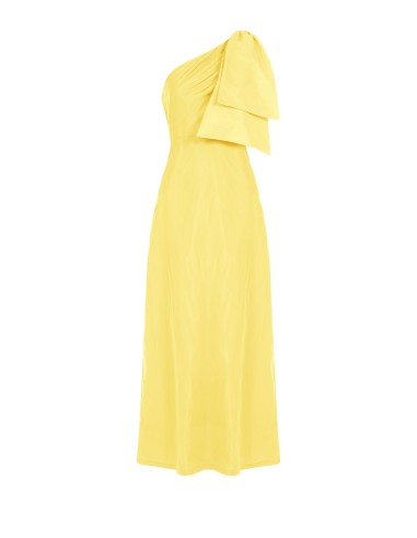 Robe longue asymétrique en nylon avec nœud Rinascimento