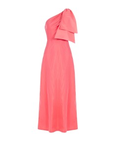 Robe longue asymétrique en nylon avec nœud Rinascimento