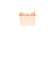 Crop-top bustier en satin Rinascimento 2
