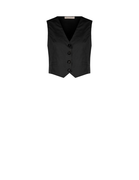 Gilet carré en coton Rinascimento