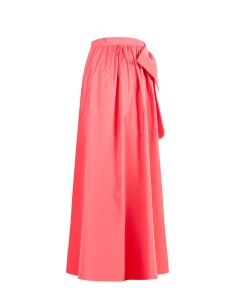 Lange cirkelrok van nylon met een maxi-strik aan de zijkant Rinascimento 2