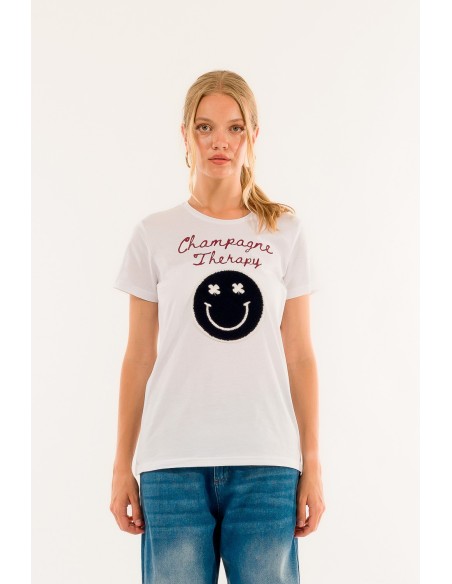 T-shirt champagne Kontatto