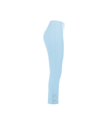 Pantalon cigarette en tissu technique avec boutons aux chevilles Rinascimento