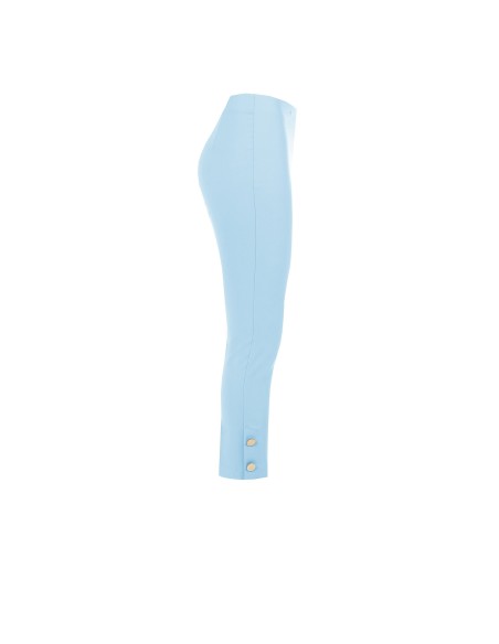 Pantalon cigarette en tissu technique avec boutons aux chevilles Rinascimento