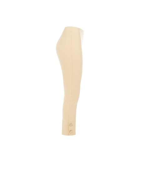 Pantalon cigarette en tissu technique avec boutons aux chevilles Rinascimento