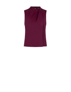 Top fluide cintré en satin avec drapé Rinascimento