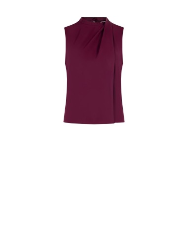 Top fluide cintré en satin avec drapé Rinascimento