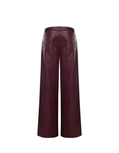 Pantalon palazzo extra-large en similicuir Rinascimento