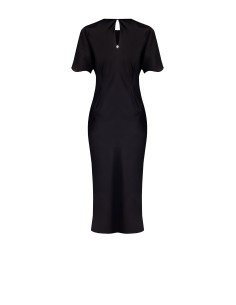 Robe longue en satin froncé sur un côté Rinascimento 2
