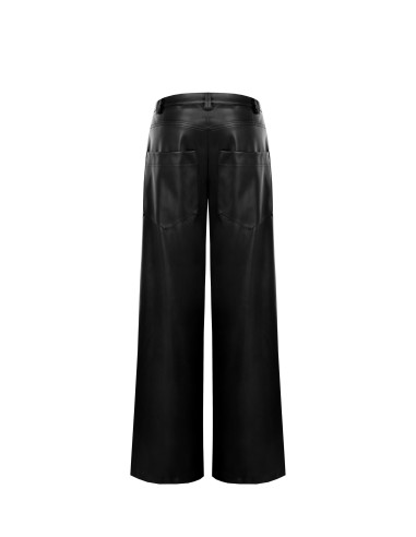 Pantalon palazzo extra-large en similicuir Rinascimento