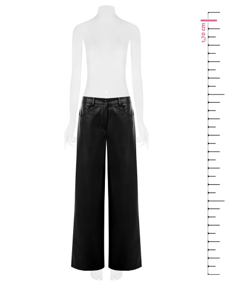 Pantalon palazzo extra-large en similicuir Rinascimento