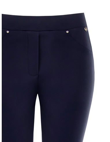 Skinny stretchbroek met elastische tailleband van Rinascimento