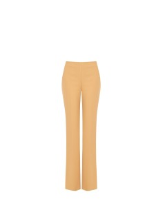 Pantalon palazzo en crêpe scuba avec fermeture éclair sur le côté Rinascimento