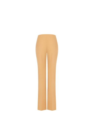 Pantalon palazzo en crêpe scuba avec fermeture éclair sur le côté Rinascimento