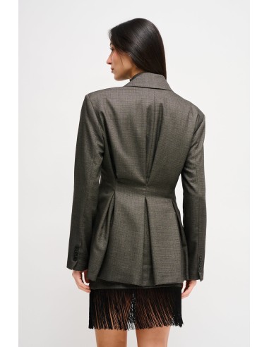 Maryley - Veste à double boutonnage avec épaules rembourrées