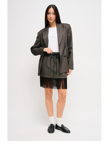 Maryley - Veste à double boutonnage avec épaules rembourrées