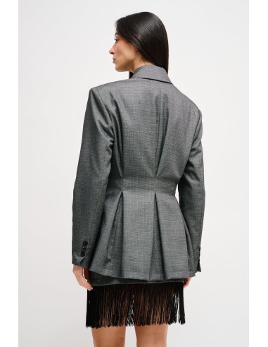 Maryley - Veste à double boutonnage avec épaules rembourrées