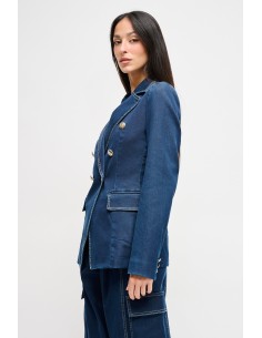 Maryley Denim Veste à double boutonnage 2