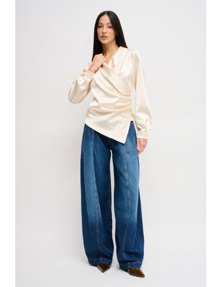 Blouse à bas asymétrique Maryley