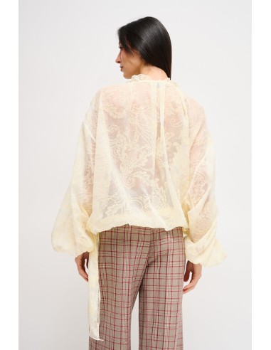 Halftransparante blouse met patroon Maryley