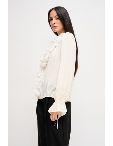 Blouse en viscose à volants Maryley