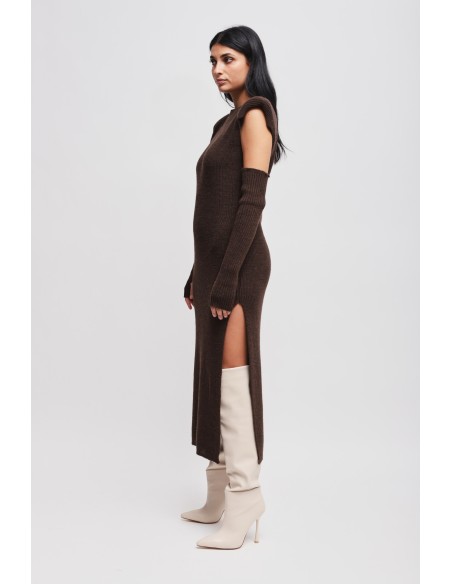 Robe en maille avec manches Maryley