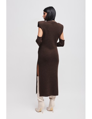 Robe en maille avec manches Maryley