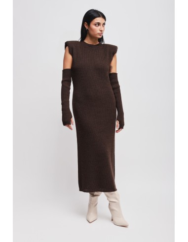 Robe en maille avec manches Maryley