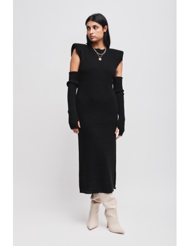 Robe en maille avec manches Maryley