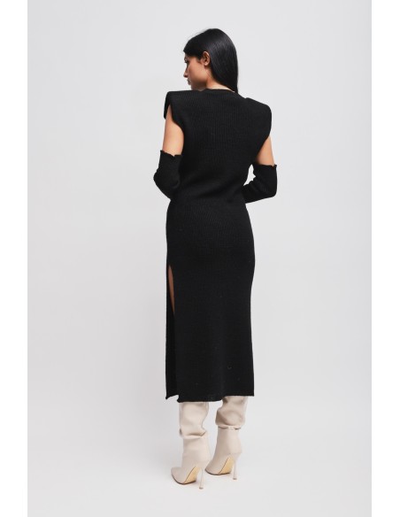 Robe en maille avec manches Maryley