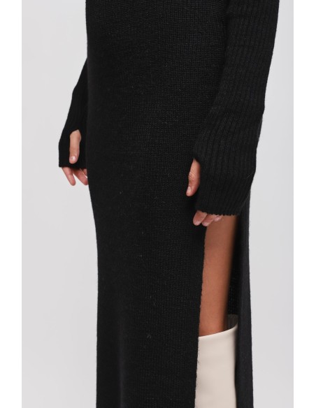 Robe en maille avec manches Maryley