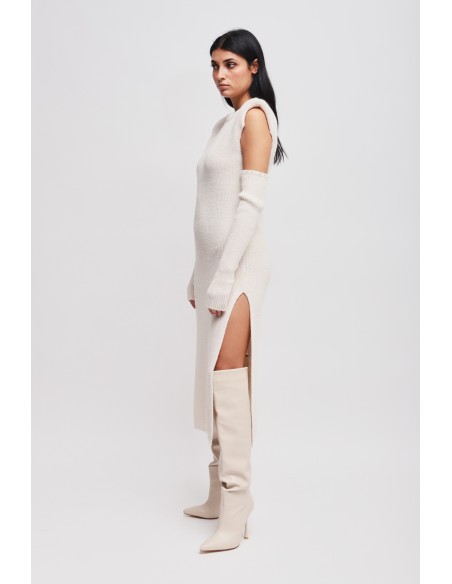 Robe en maille avec manches Maryley