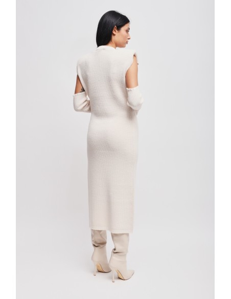 Robe en maille avec manches Maryley