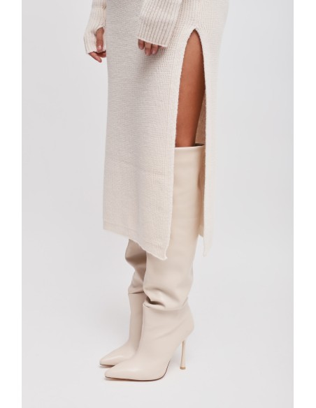 Robe en maille avec manches Maryley