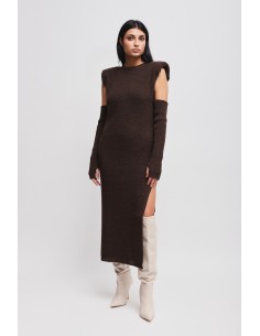 Robe en maille avec manches Maryley