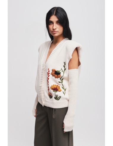 Gilet en maille avec manches Maryley