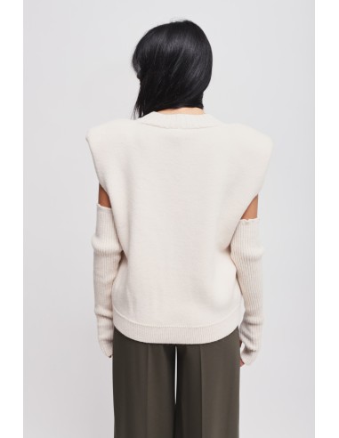 Gilet en maille avec manches Maryley