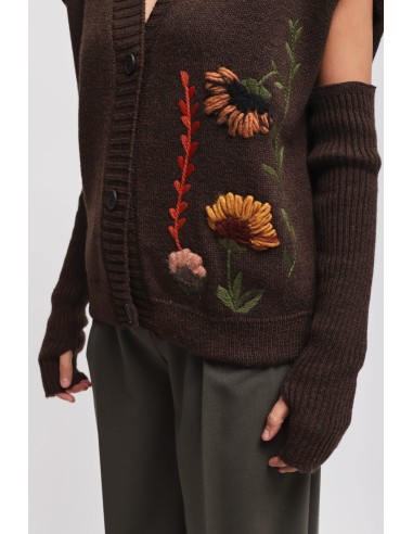 Gilet en maille avec manches Maryley