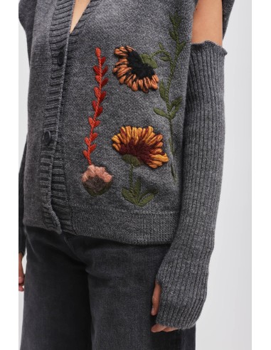 Gilet en maille avec manches Maryley