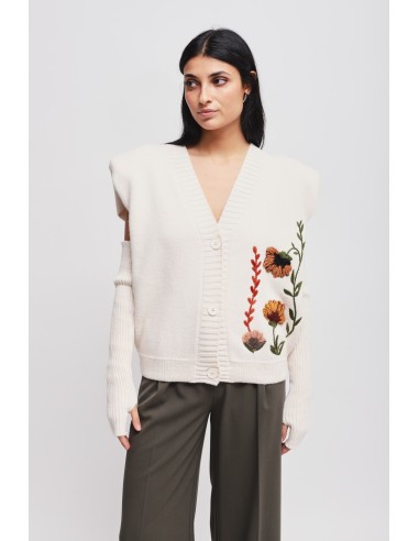 Gilet en maille avec manches Maryley