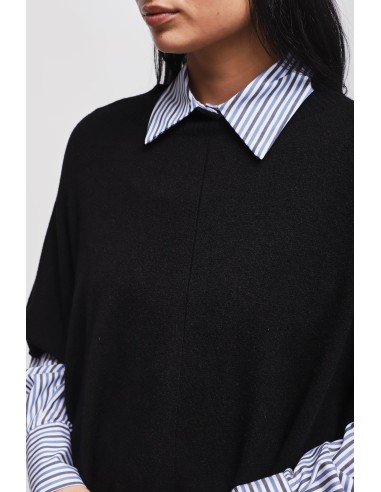 Maryley oversized top met 3/4-mouwen