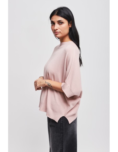 Maryley oversized top met 3/4-mouwen
