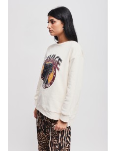 Sweatshirt en coton avec imprimé Maryley 2