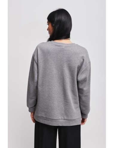 Sweatshirt en coton avec imprimé Maryley