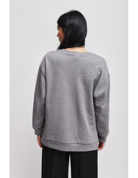 Sweatshirt en coton avec imprimé Maryley