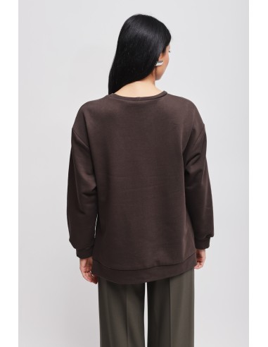 Katoenen sweater met Maryley-print