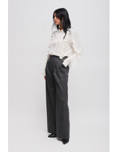 Pantalon palazzo à rayures tennis Maryley 2