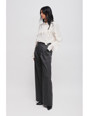 Pantalon palazzo à rayures tennis Maryley