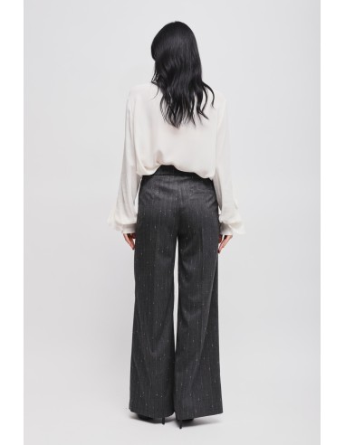 Pantalon palazzo à rayures tennis Maryley